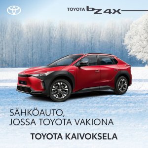 ⚡Nyt Toyota bZ4X huippueduin⚡ Tule ja koe sähköauton ajotuntuma - hiljaisuus, tehokkuus ja mukavuus - Toyota Kaivokselassa